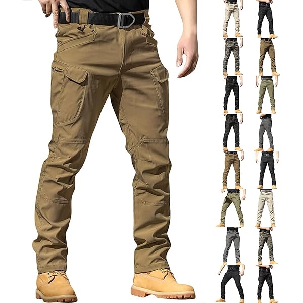 Amazon.com: Men's Baggy Ripstop Tactical Cargo Pants - Stretch