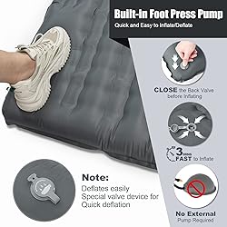 GGOV Double Sleeping Pad for Camping with Built-in