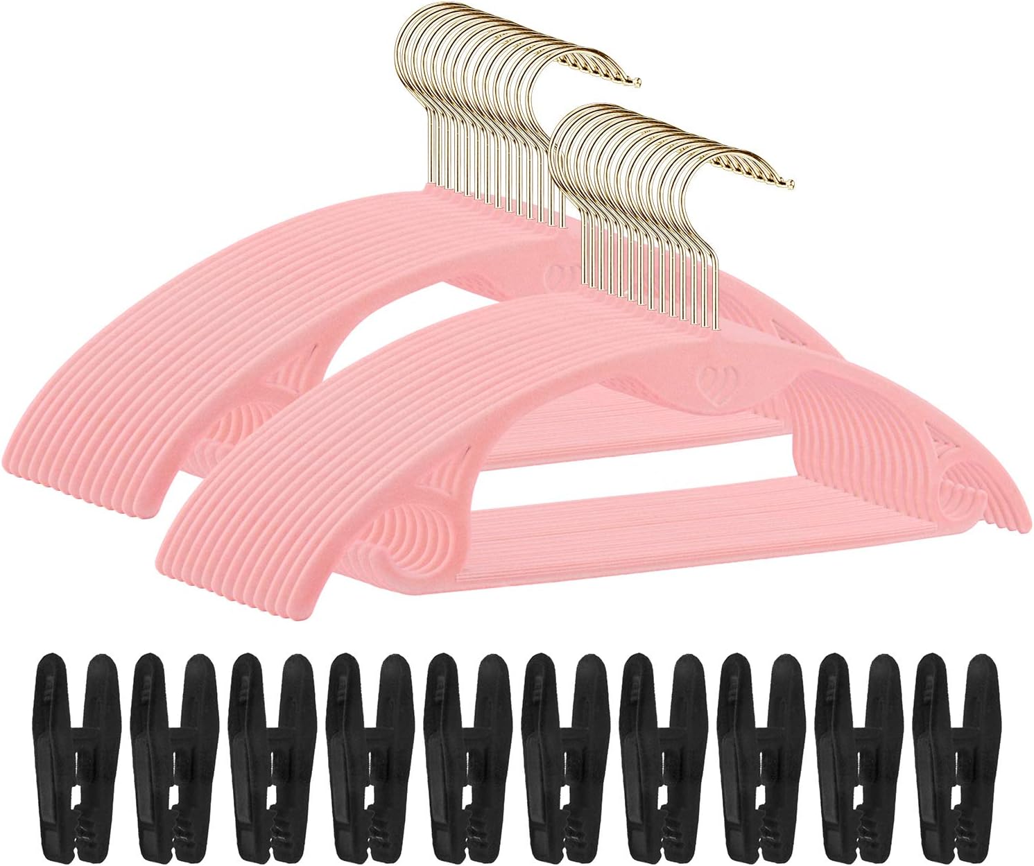 IEOKE Premium Velvet Hangers, NonSlip Suit Clothes Hangers