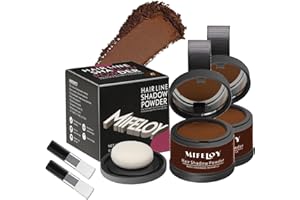 MIFELOY 2 Pack Instantly Shadow Powder for Thinning Grey Hairline, Root Touch Up Powder, Cover Up Hair Color for Grays, Root 