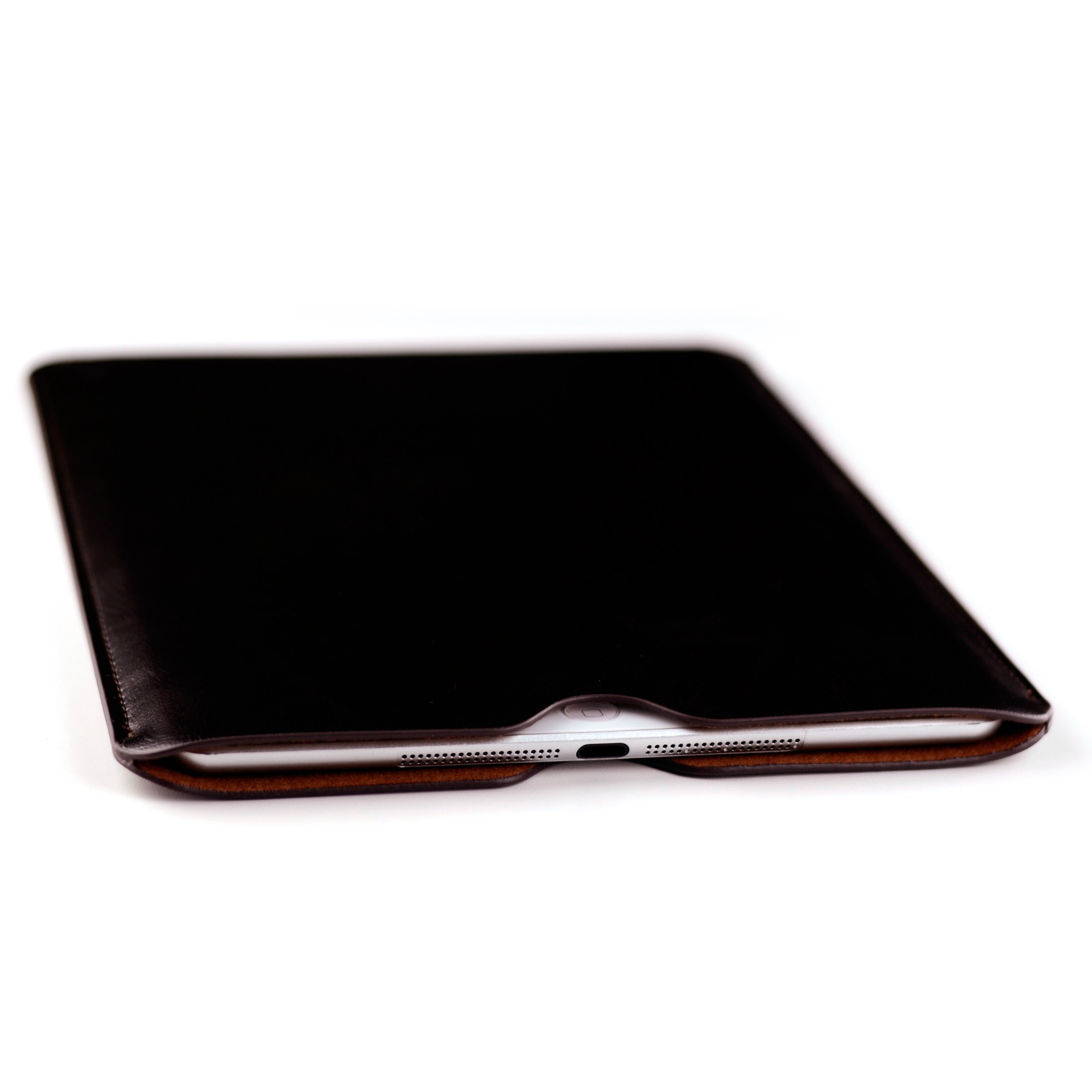 Dockem Executive Sleeve for iPad 9.7 (2017 and 2018), iPad Pro 9.7, iPad Air & iPad Air 2: Slim, Premium Synthetic Leather Tablet Case: Microfiber Lined, Simple, Protective Cover [Dark Brown]