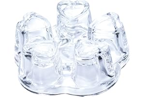 Fardtry Teapot Heating Base, Crystal Glass Teapot Heater, Handmade Heat-Resistant Teapot Heater Base