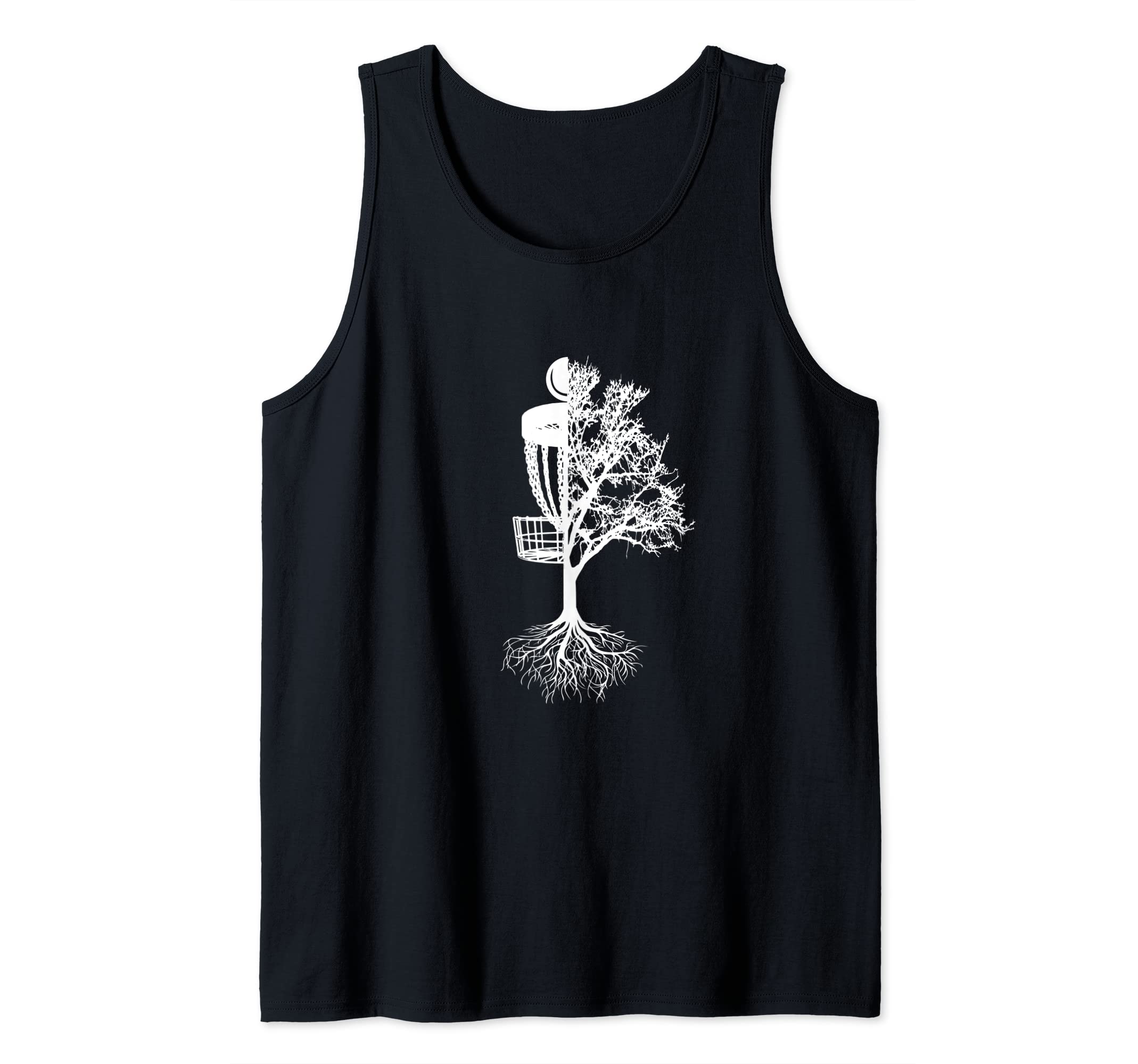 Disc Golf Basket And Tree - Frolf Frisbee Golf Tank Top