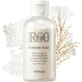 NATURECLASS R60 Rice Powder Face Wash, Enzyme, Korean Skin Care, 1.76oz | Exfoliating Facial Cleanser with Rice Bran Extract, Gentle Powder Wash for Sensitive Skin, Deep Pore Care, Fragrance Free