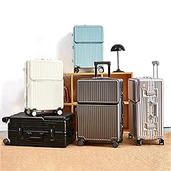 AIWEINY Zipperless Luggage, Polycarbonate Aluminum