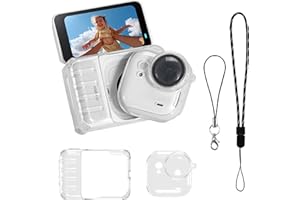 Protective Cover Case for Insta360 Go Ultra with Lens Cap & Lanyard, Shockproof Anti-Scratch Washable Cover Anti-Slip Dustpro