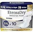 NorthShore EternaDry Booster Pads for Men and Women with Adhesive, 2X-Large, Pack/10