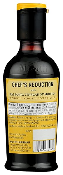 MAZZETTI CLASSIC GLAZE BALSAMIC VINEGAR OF MODENA PGI, 7.3 FL OZ, VERSATILE, THICK & RICH, PERFECT FOR DRIZZLING, SALADS & MEAT, CRAFTED IN ITALY