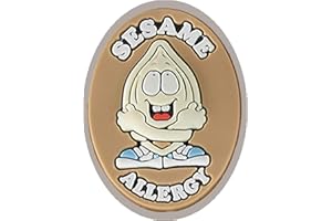 Allermates Kids Medical Charm - Sesame Allergy Children's Medic Alert Awareness Bracelet Accessory