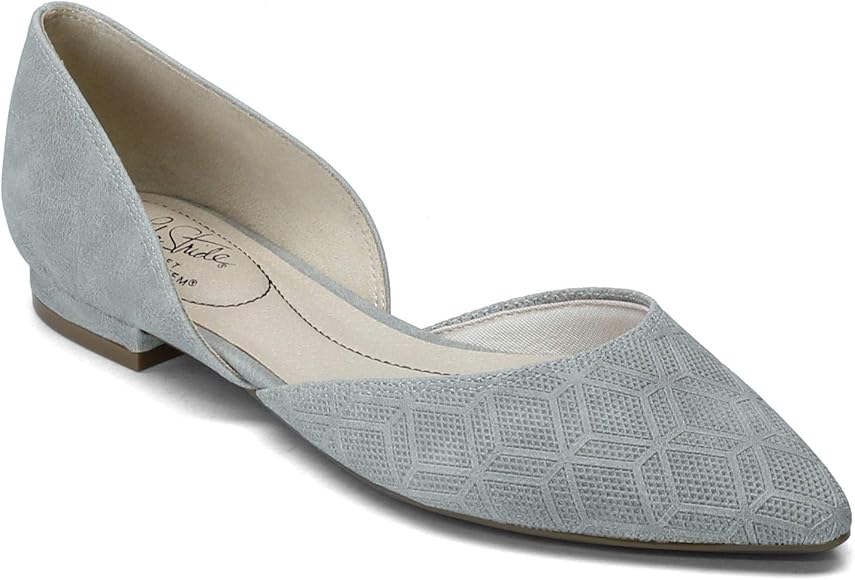 gray dress flats