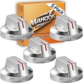 Upgraded DG94-04167A Fit for Samsung Stove Knob Replacement and DG94-03950A DG94-03955 Gas Stove Knobs Models NX60A6111SB/AA NX60A6315SS/AP etc for Samsung Gas Stove Electric Stove knobs
