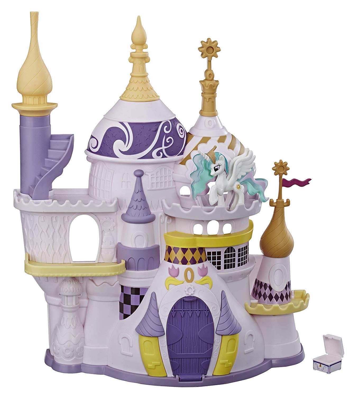 My Little Pony Canterlot Castle Playset with Princess Celestia Figure and Accessory