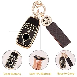Koaudb Car Key Fob Cover Fit for Mercedes Benz A B