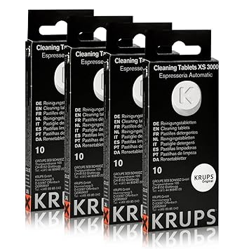 4 KRUPS Reinigungstabletten XS3000
