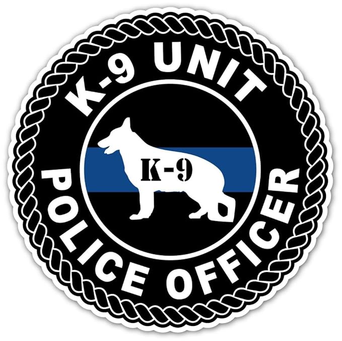 Amazon.com: K9 Unit Police Dog Police Officer Blue Ribbon Seal High