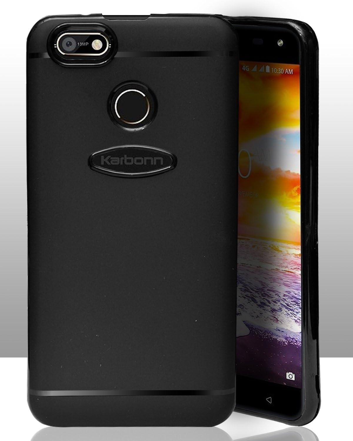 ECellStreet® Silicon Soft Back Cover Protective Case for Karbonn Titanium Jumbo 2 (Black)