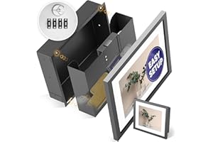 Elder Welder® Hidden Wall Safe | 100% Real, Replaceable Picture Frame Included | Robust Metal Build | Combination Lock | Fits Perfectly Between 16" | Hidden Safe | Small In Wall Safe Between Studs