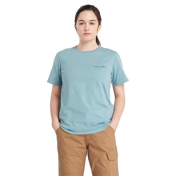 TIMBERLAND PRO WOMEN’S CORE SHORT SLEEVE T-SHIRT, SMOKE...