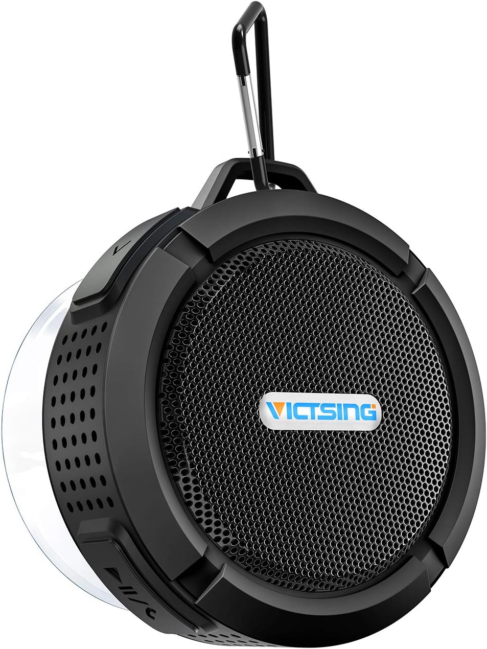 VicTsing C6 Shower Speaker, IPX5 Waterproof Bluetooth Speaker with 6H Playtime, 5W Big Sound, Built-in Mic, Portable Speaker with Suction Cup & Sturdy Hook, Suit for Bathroom, Hiking, Biking, Pool