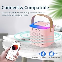Mini Karaoke Machine for Adults and Kids, Portable