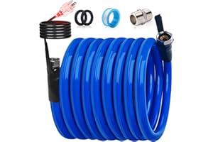 HOHOMETIC 75FT 90FT Heated Water Hose for RV,-45 ℉ Antifreeze 4.0 Upgraded Heated Drinking Garden Water Hose，Rv Accessories，Rv Water Hose