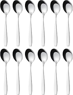 GRÄWE Kaffeelöffel aus Edelstahl, 12er Pack, handpoliert, spülmaschinengeeignet - Serie Königstein