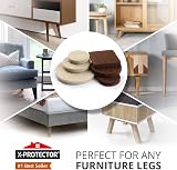 X-Protector Felt Furniture Pads 235 Pc Premium Set Brown Beige Floor Protectors view 2
