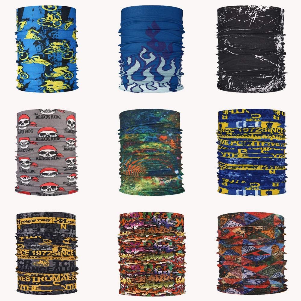 Ambielly Sport Headband Bandana - Wind Dust Proof Neck Gaiter, Face Scarf - Cold Weather Balaclava - Headwrap