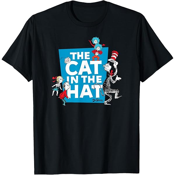 Amazon.com: Dr. Seuss The Cat in the Hat Face T-Shirt