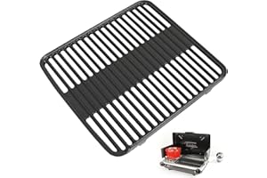 AJINTEBY Grill Grates for Coleman 2-in-1 Camping Grill, Cooking Grid for Coleman 2 Burner Propane Stove, Fits Coleman Classic 2-Burner 2000020929 2000020925 2157480 ‎2000038016 Propane Stove Replacement Parts