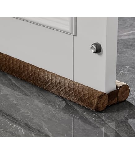 Fowong Adjustable Door Draft Stopper - 36 Inch, Blocks Draft, Noise, Light, & Dust, Grey - View #9
