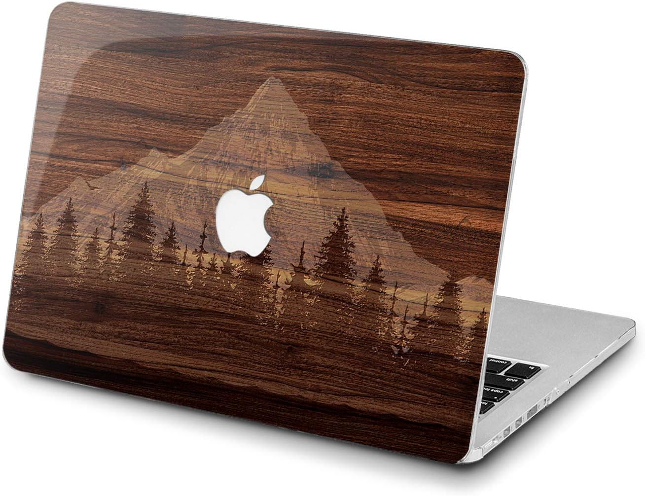Lex Altern Hard Case for Apple MacBook Pro 15 Air 13 inch Mac Retina 12 11 2020 2019 2018 2017 2016 Texture Women Protective Shell Nature Tree Forest Design Touch Bar Laptop Grain Mountain Wood