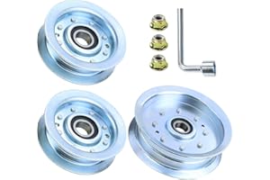 GUSUHAWK 2 Pack GY22172 Pulley with GY20629 Pulley Replace John Deere GY20067, AUC17621, GY22082, GY20110 for John Deere D140, D155, D160, E140, E160, E170, LA145, S170 Lawn Tractors