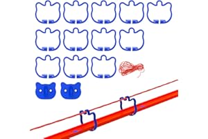 [12 Pack] K TOMOTO Suspension Bridge Kit Compatible with 1:64 Diecast Cars, Blue Bridge Supports, Rope, Wall Connectors Included