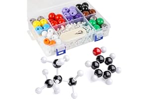 YCHOULEK Molecular Model Kit, 240 Pcs Organic Molecular Chemistry Set, Atom Element Model Kit for Lessons in Chemistry, Molecular Structures Building kit, Ochem Science Gift for Teachers and Students