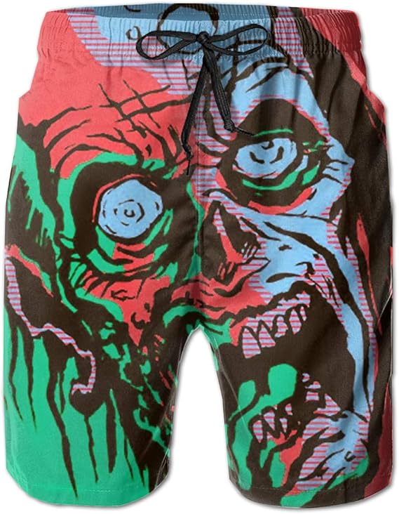 Amazon Co Jp Bydeclan 水着 メンズ サーフパンツ 海水パンツ ボードショーツ 海パン ゾンビ ビーチパンツ スイムショーツ メッシュインナー 通気 速乾 おしゃれ人気 ボーダー 短パン 水陸両用 アウトドア 海水浴 街着スイムウェア 服 ファッション小物
