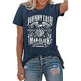 Country Music Tshirt for Women Vintage Nashville Tennessee Graphic Shirts Music Lovers Summer Vacation Top Shirt Tee