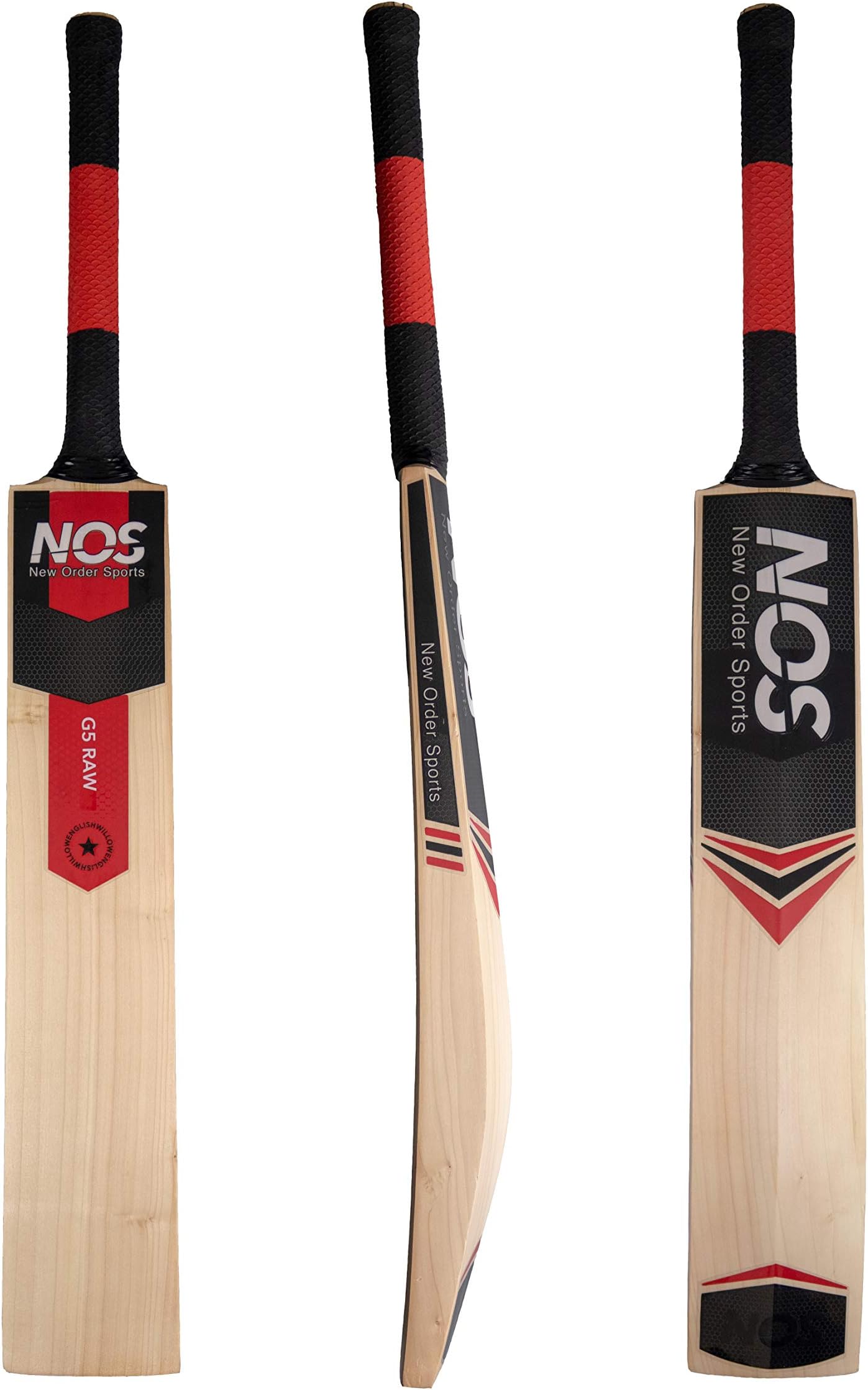 New Order Sports - G5 Raw English Willow Cricket Bat - Factory knocked