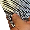 FengYoo Perforated Metal Sheets-Expanded & Perforated Sheets-Perforated Stainless Steel Sheet-20GA 0.12" Hole （About 3mm）15.7" X7.8"-Metal Mesh Sheet for Ventilation and Fume Filtration