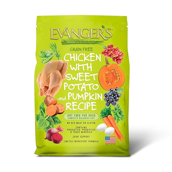 EVANGER’S GRAIN FREE CHICKEN WITH SWEET POTATO &...