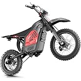 Windone RS5 Electric Dirt Bike for Teens &amp; Adults (13+), Up to 37 MPH | 45 Miles Range, 2200W Peak Motor, 14"/12" Off-Road Tires, Hydraulic Suspension, 3-Speed Modes Electric Motorcycle