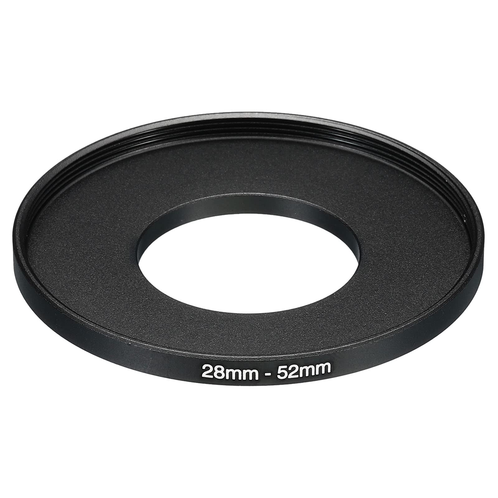 PATIKIL 28mm-52mm Metal Step Up Ring, Camera Lens Filter Adapter Ring Aluminum Filter Adapter Ring for Camera Lenses Hood, Black