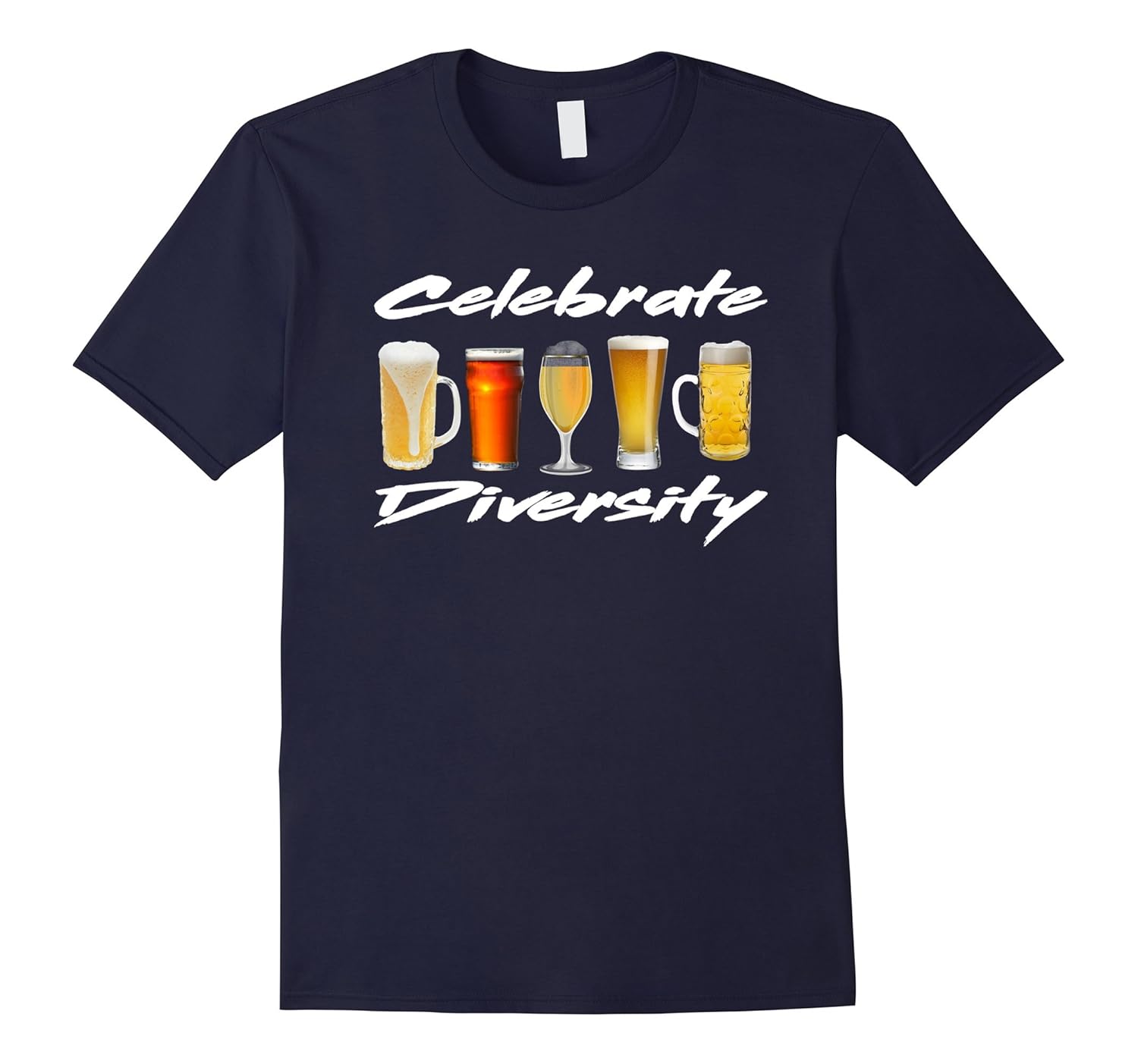 Celebrate Beer Diversity Funny Drinking T-shirt-Rose