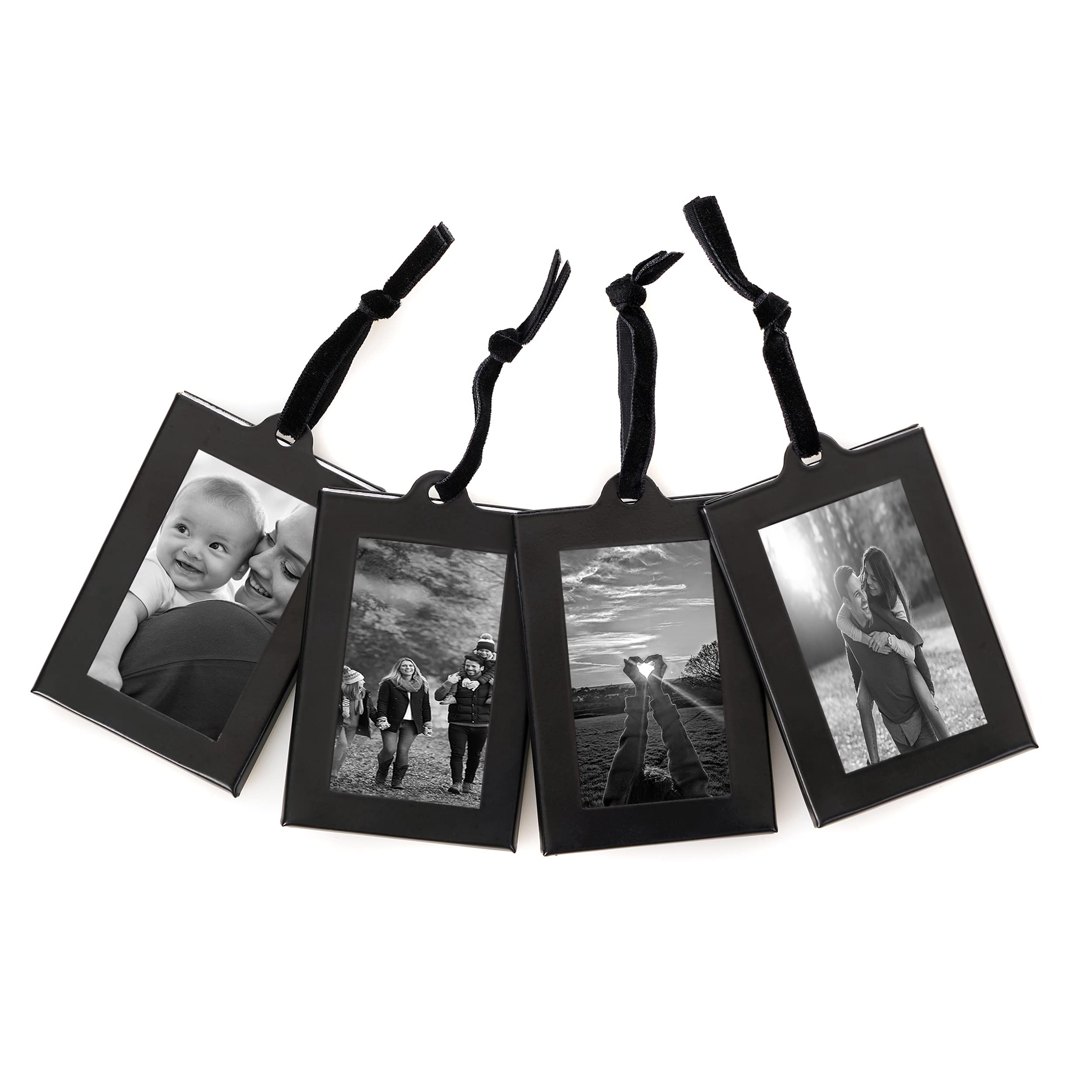 Fabian Clarke London Set of 4 Miniature Black Hanging Frames For Family Tree Frame