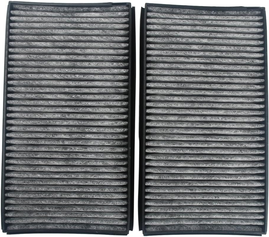 Beehive Filter 1 Pair Set Carbon Style Cabin Air Filters Replacement Part# 64316935823 64 31 6 935 823 (CUK 3139) for E60 E60 E61 E63 5 & 6 Series(Pack of 2)
