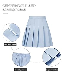 Pleated Skirts for Teen Girls School Uniform Mini