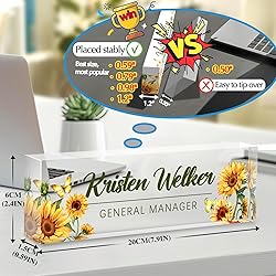 Custom Office Name Plate for Desk - Desk Name Plate