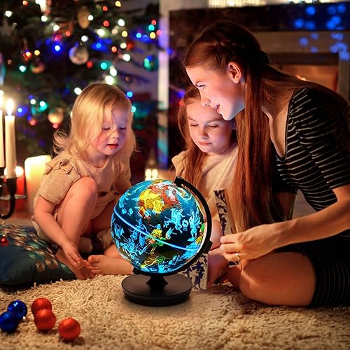 Globe In Illuminated Smart World Globe with Built-In Augmented