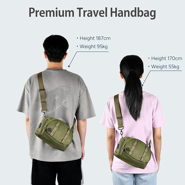 TRAVEL INSPIRA FUNCTIONAL MULTI POCKET CROSSBODY BAG STYLISH SHOULDER BAGS PURSE