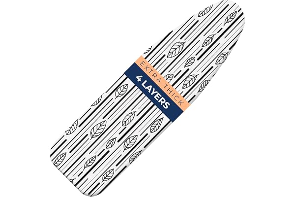 Ironing Board Cover and Pad Extra Thick Heavy Duty Padded 4 Layers Non Stick Scorch and Stain Resistant 15x54 and 3 Fasteners